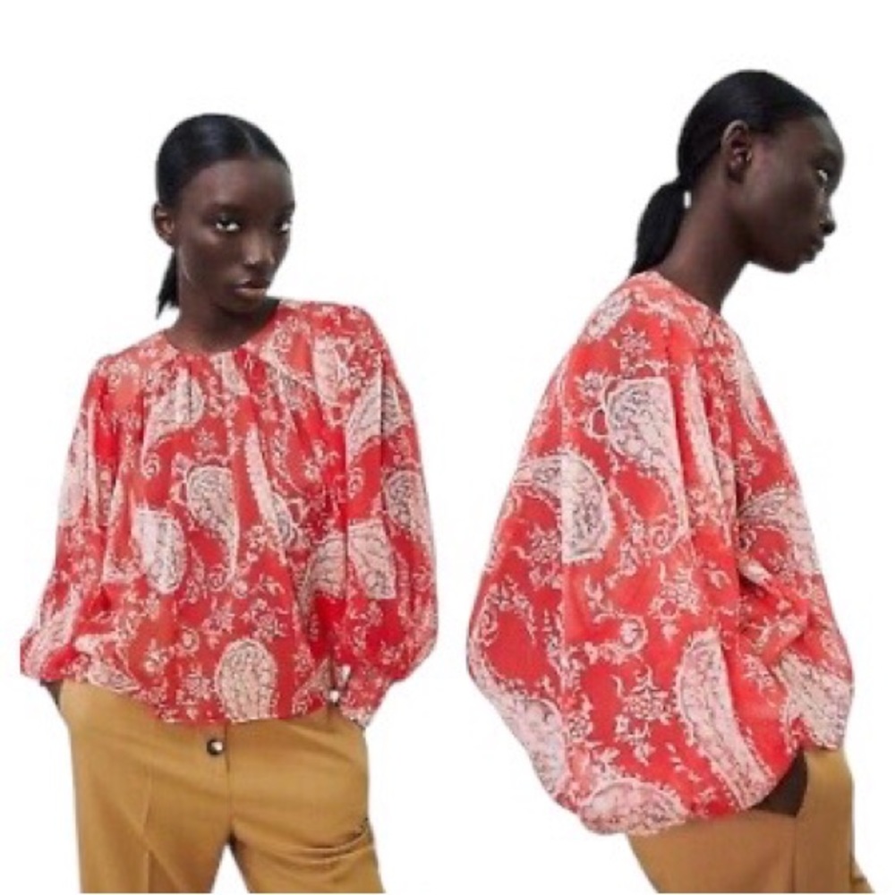ZARA🦎Women's Printed Blouse🌵